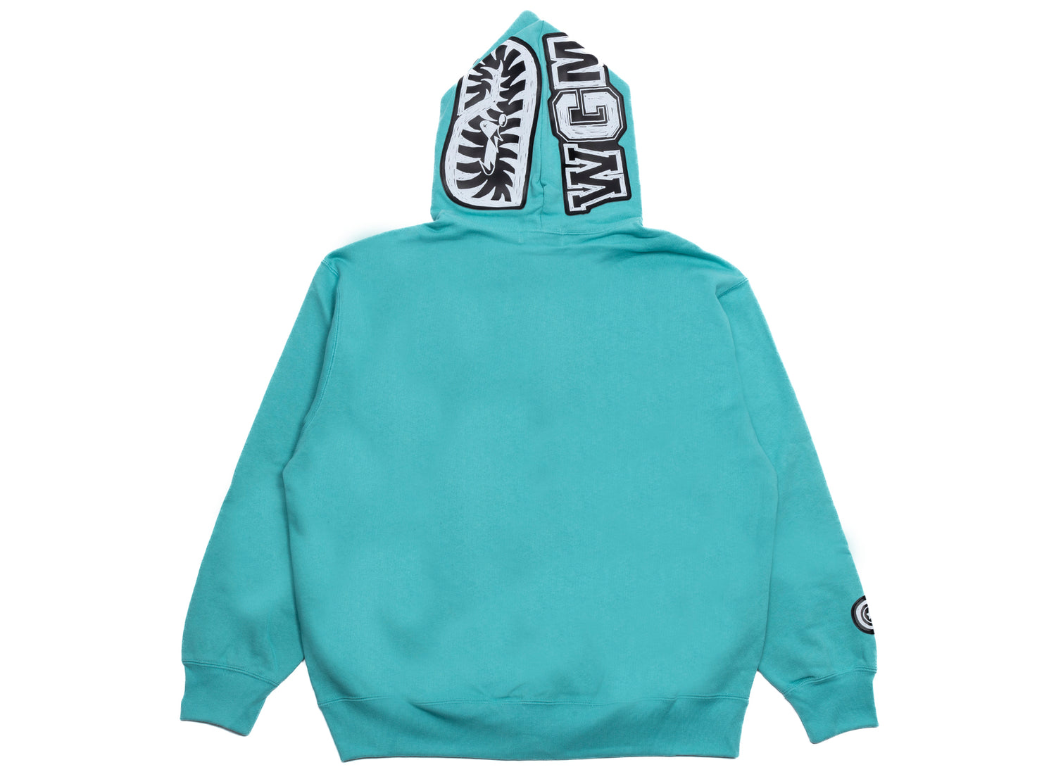 shark maniaA BATHING APE シャーク フルジップ A Bathing Ape Hand Drawn Face Relaxed Fit Shark Full Zip Hoodie in