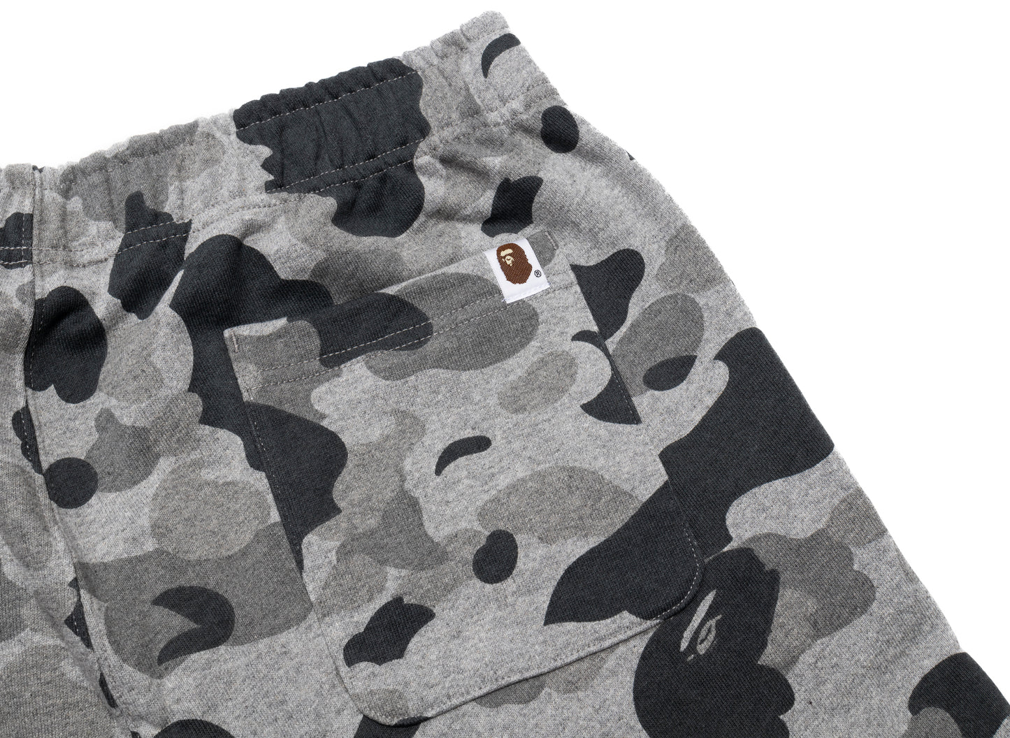 A Bathing Ape Heather Grey Camo Sweatpants - view 2