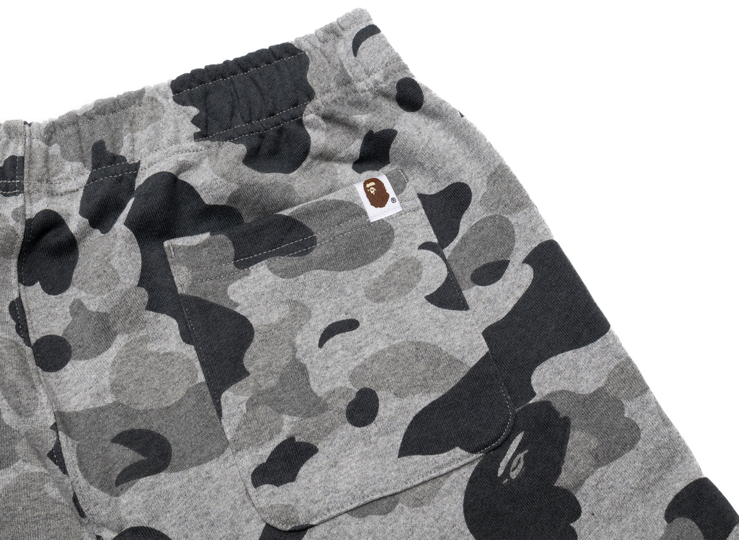 A Bathing Ape Heather Grey Camo Sweatpants - view 2