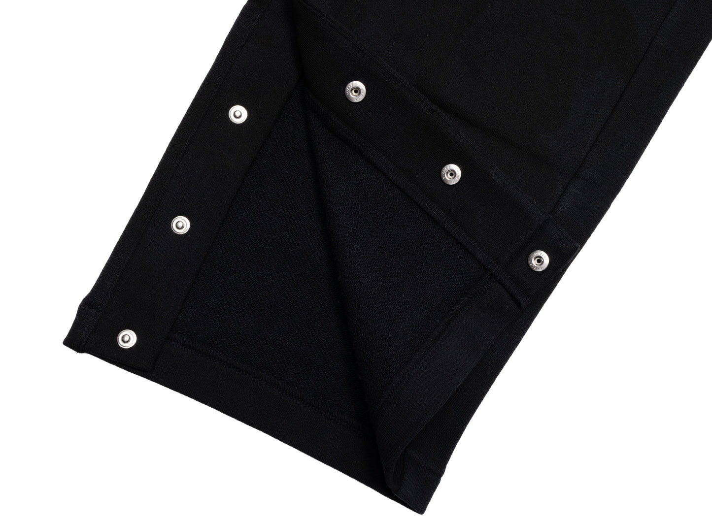 A Bathing Ape Ink Camo Wide Leg Snap Detail Track Pants in Black - view 2
