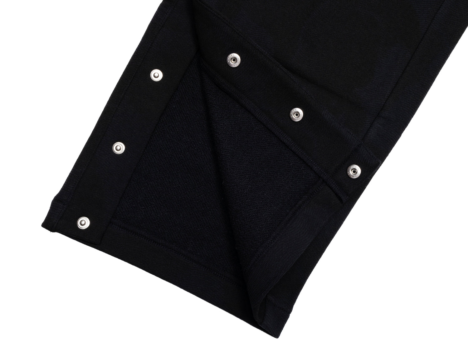 A Bathing Ape Ink Camo Wide Leg Snap Detail Track Pants in Black - view 2