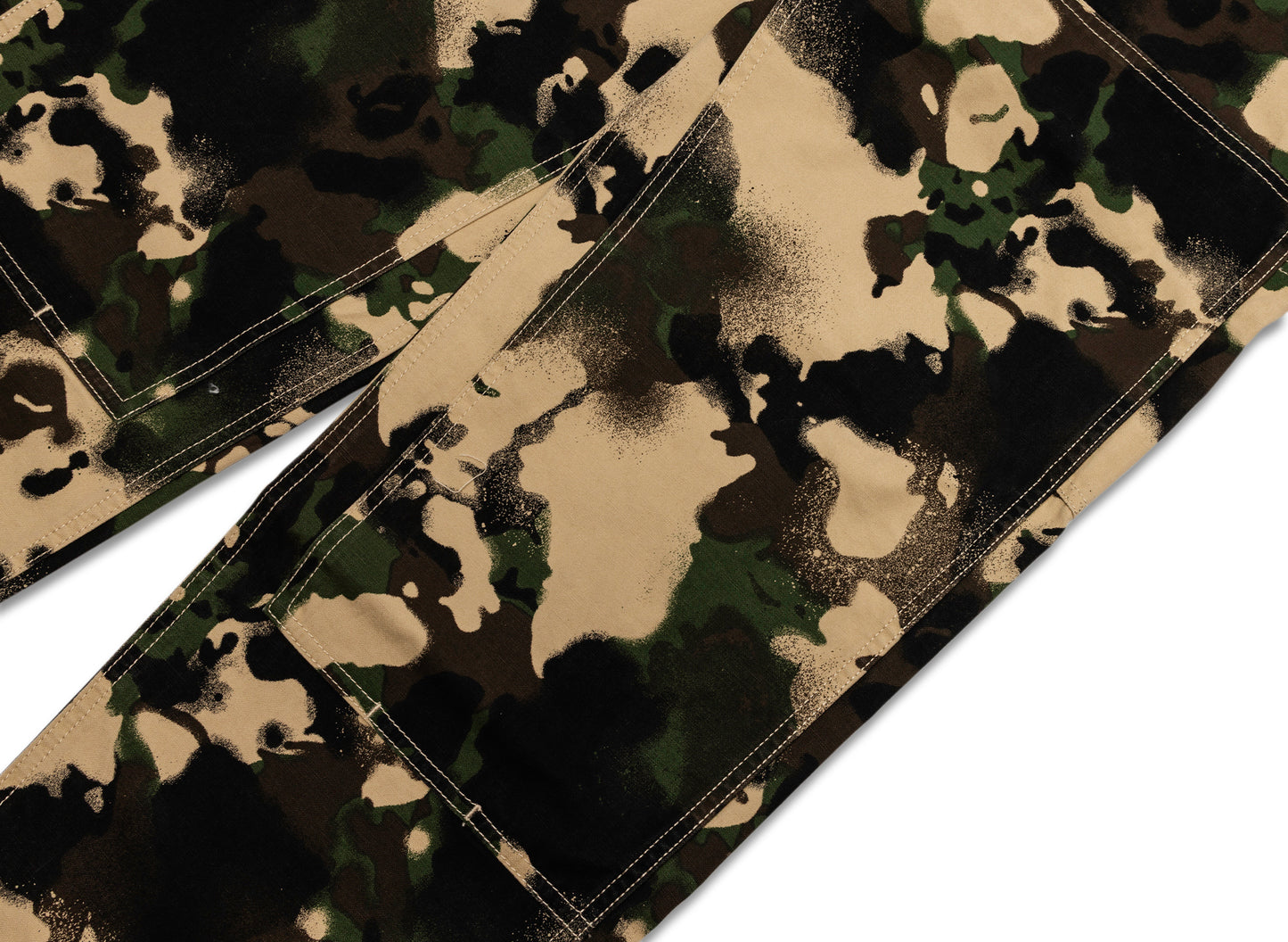 A Bathing Ape Map Camo Relaxed Fit Work Pants - view 2