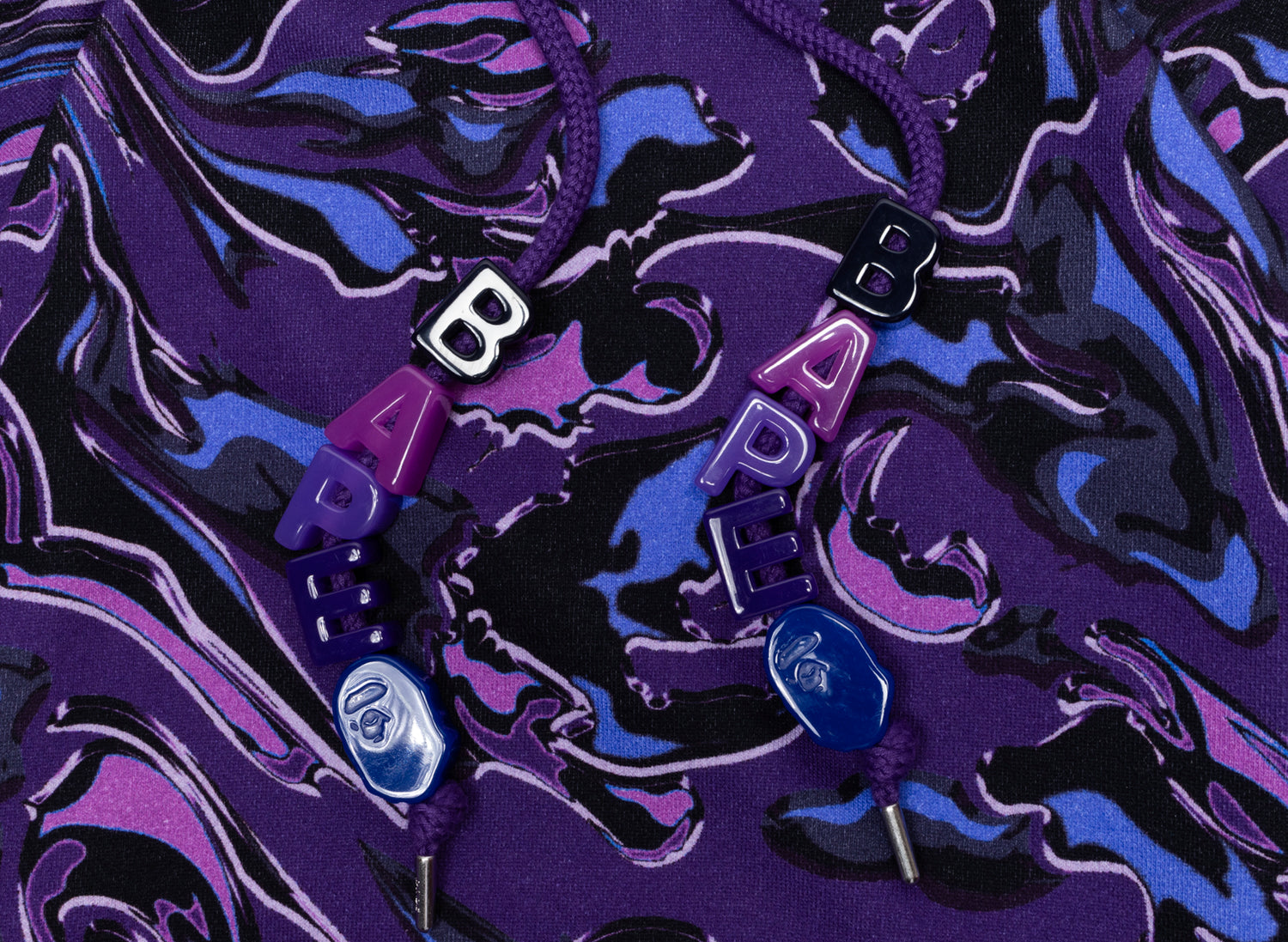 A Bathing Ape Marbling Camo Relaxed Fit Pullover Hoodie - view 2