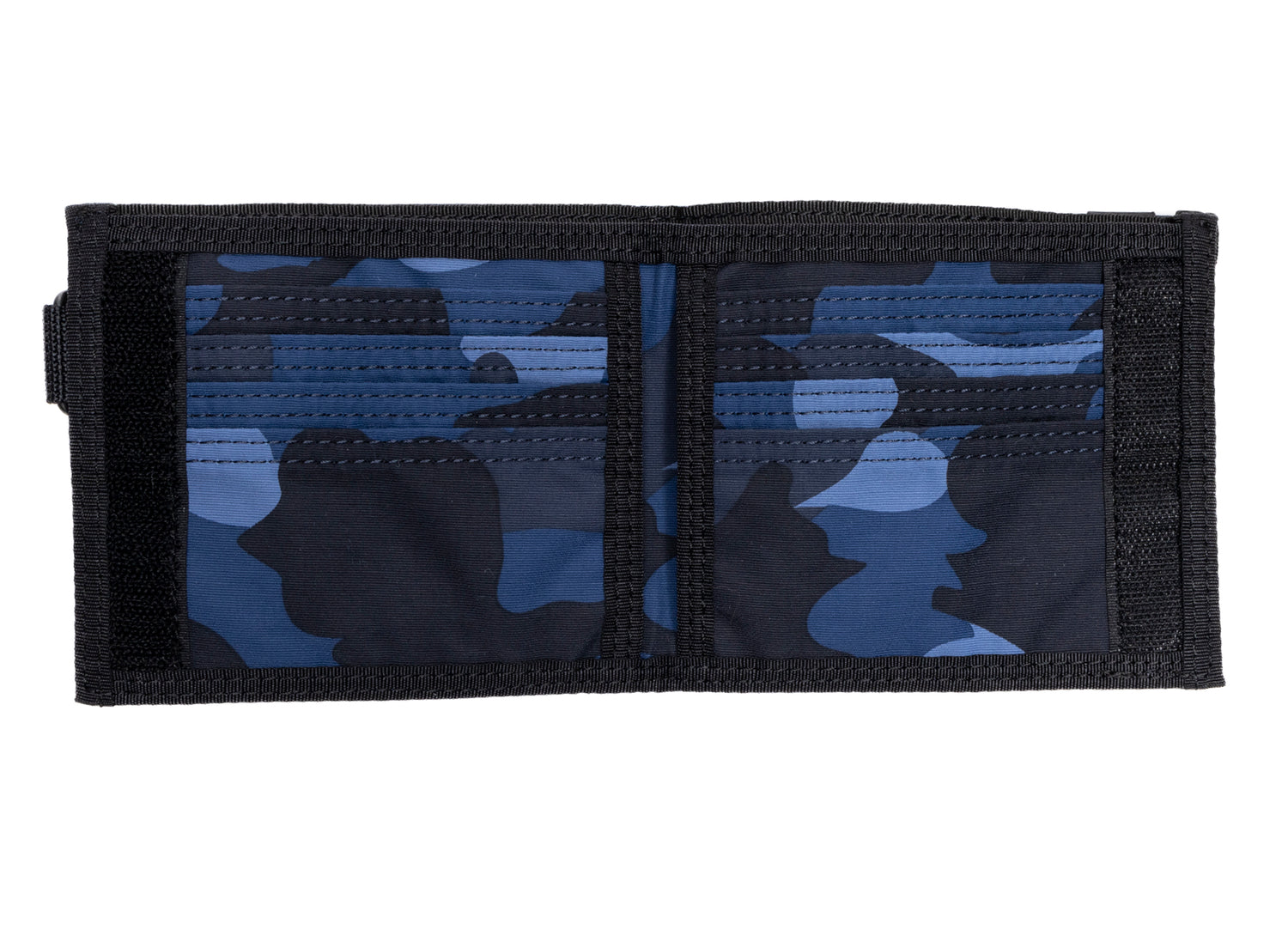 A Bathing Ape Porter Color Camo Wallet in Navy - view 2