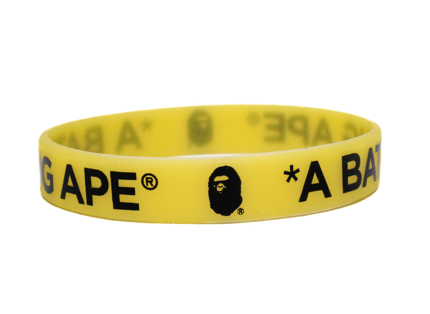 A Bathing Ape Rubber Band in Yellow - view 2