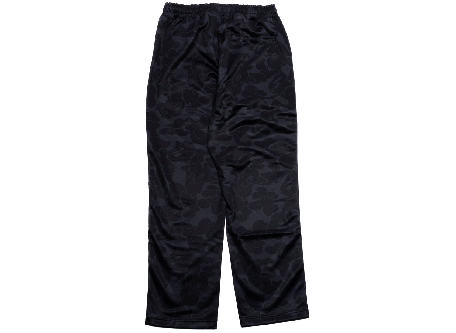 A Bathing Ape Solid Camo Bathing Ape Logo Relaxed Fit Sweatpants in Black - view 2