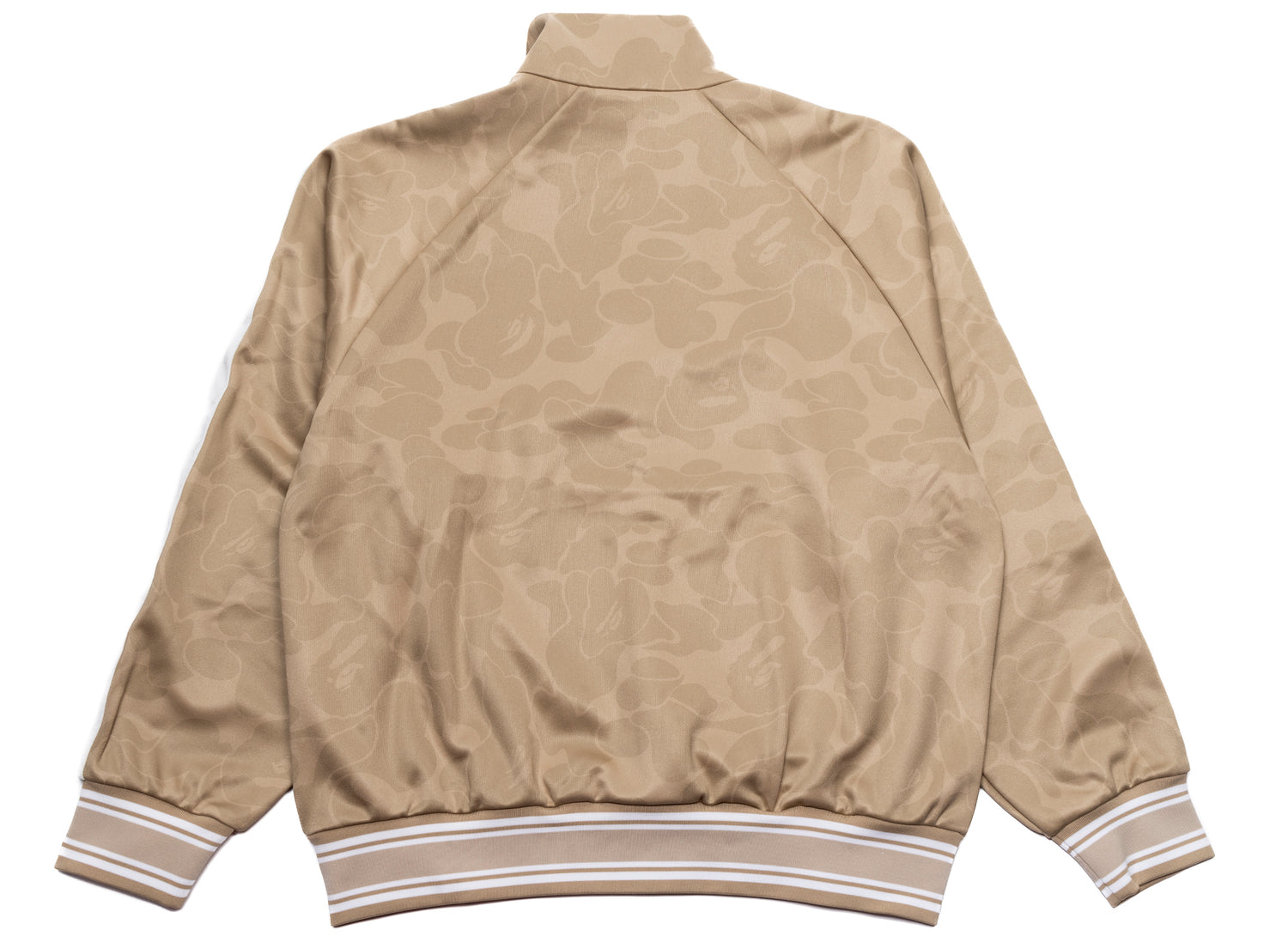 A Bathing Ape Solid Camo Bathing Ape Logo Relaxed Fit Track Jacket in Beige - view 2