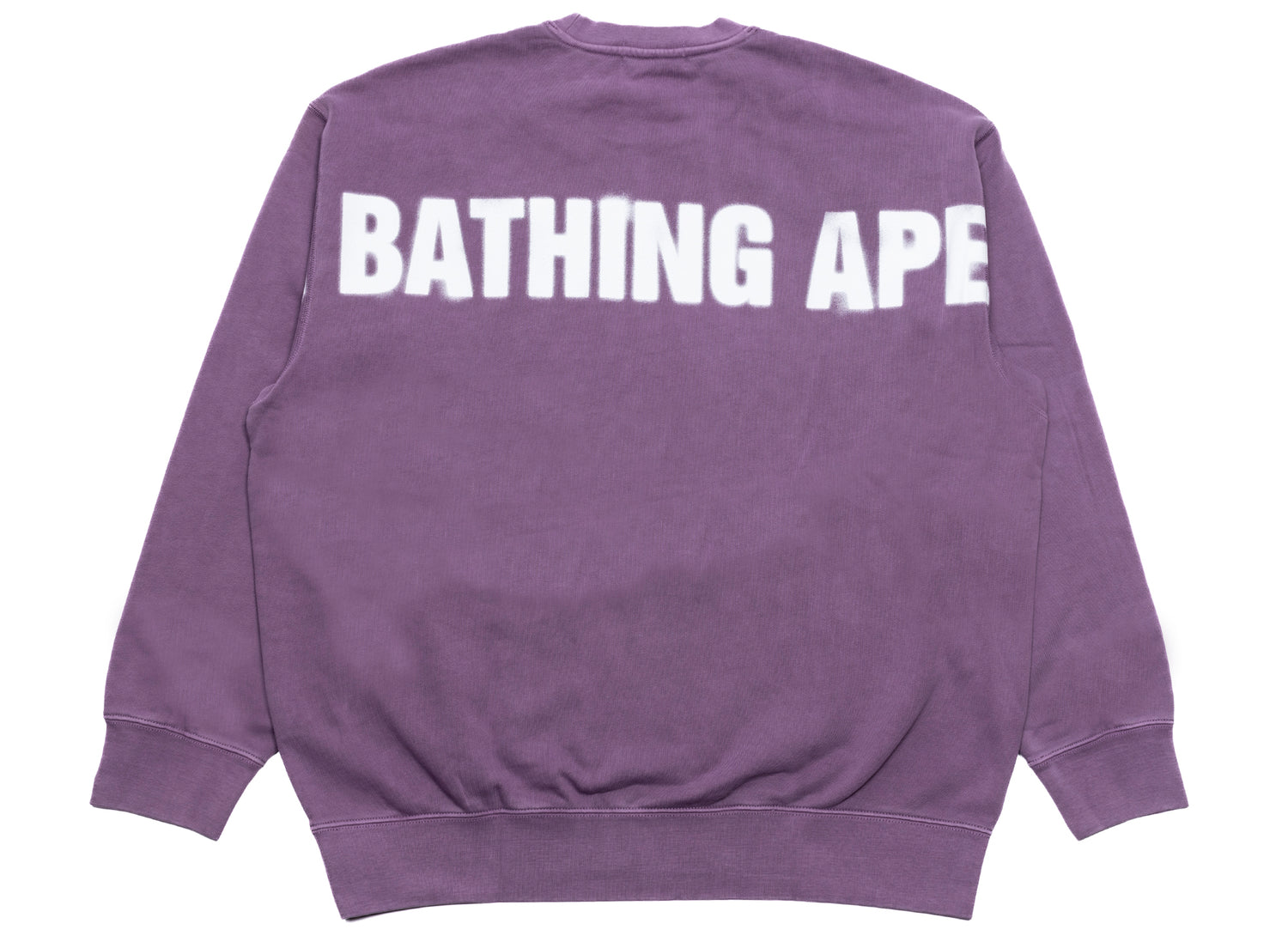 A Bathing Ape Spray Ape Garment Dyed Crewneck - view 2