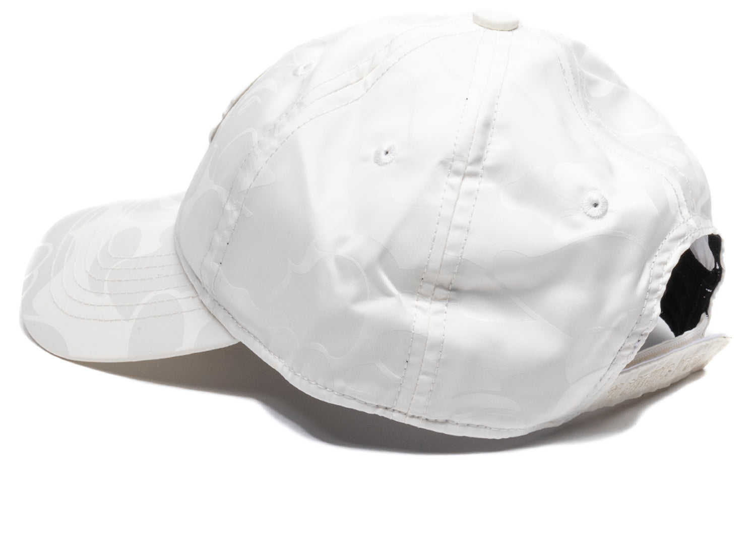 A Bathing Ape Tonal Solid Camo Cap in Ivory - view 2