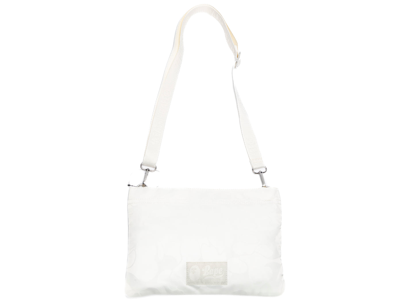 A Bathing Ape Tonal Solid Camo Shoulder Bag in Ivory - view 2