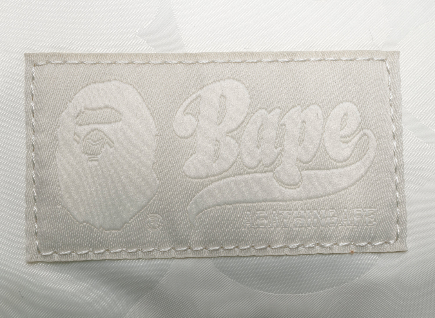 A Bathing Ape Tonal Solid Camo Shoulder Bag in Ivory - view 3