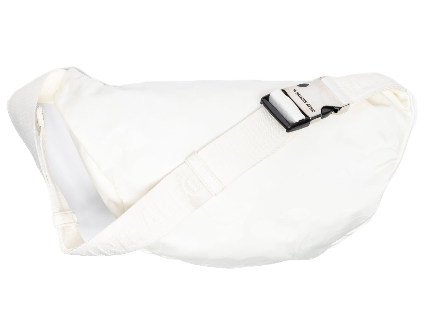 A Bathing Ape Tonal Solid Camo Waist Bag in Ivory - view 2