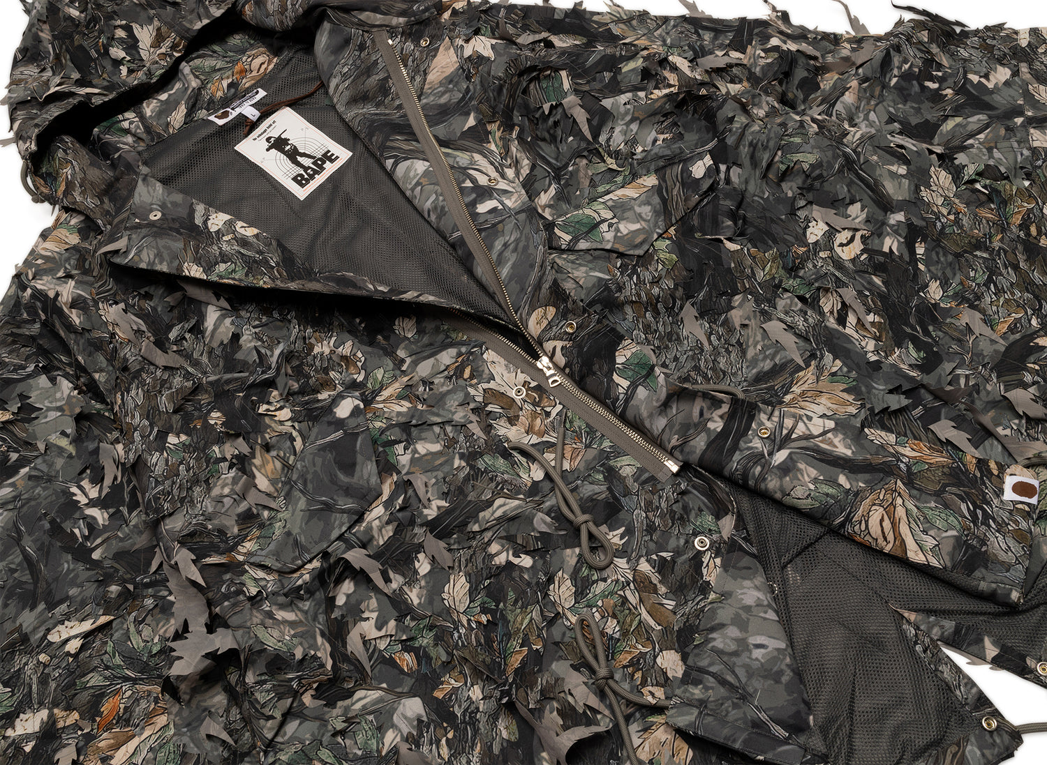 A Bathing Ape Tree Edge Camo Laser Cut M-51 Jacket - view 5
