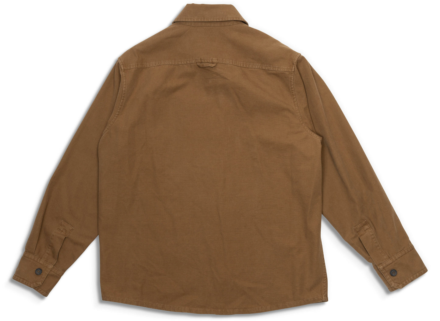 A.P.C. Basile Logo Overshirt in Camel - view 2