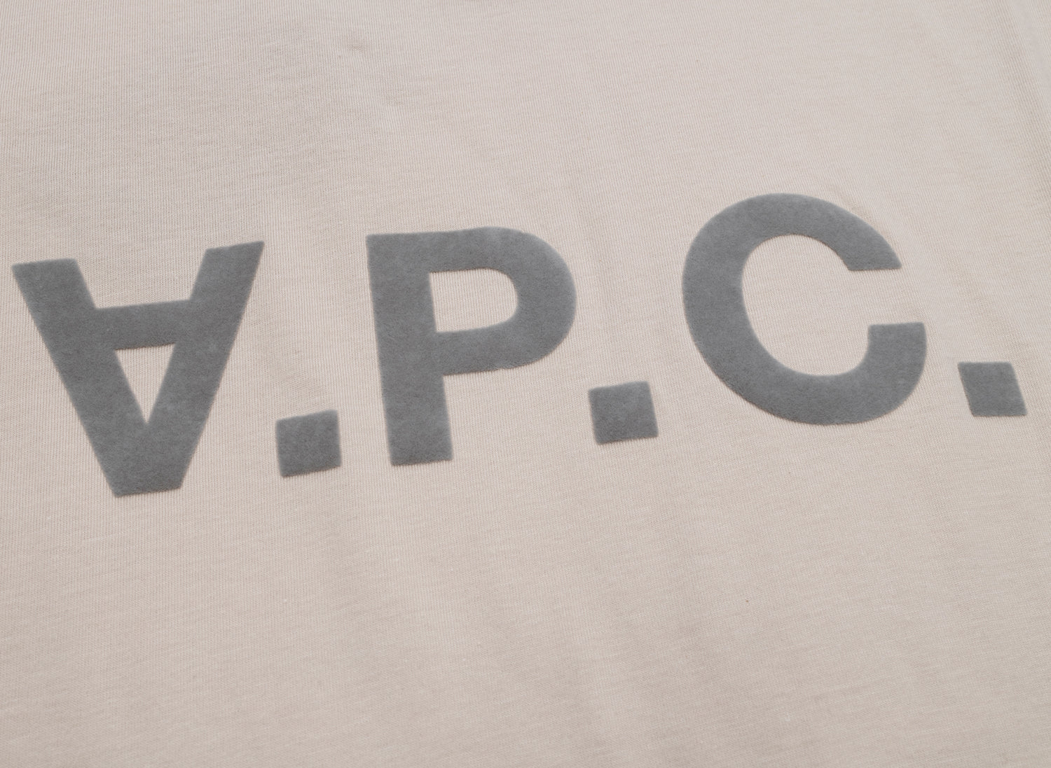 A.P.C. Oversized Grand VPC Tee in Tan - view 2