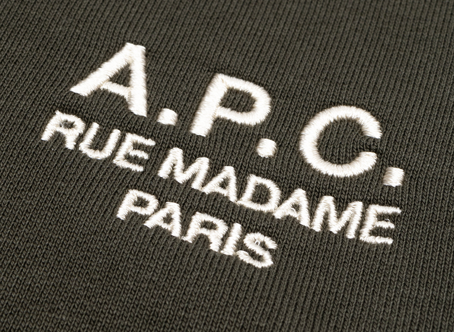 A.P.C. Rue Madame Hoodie in Olive - view 2