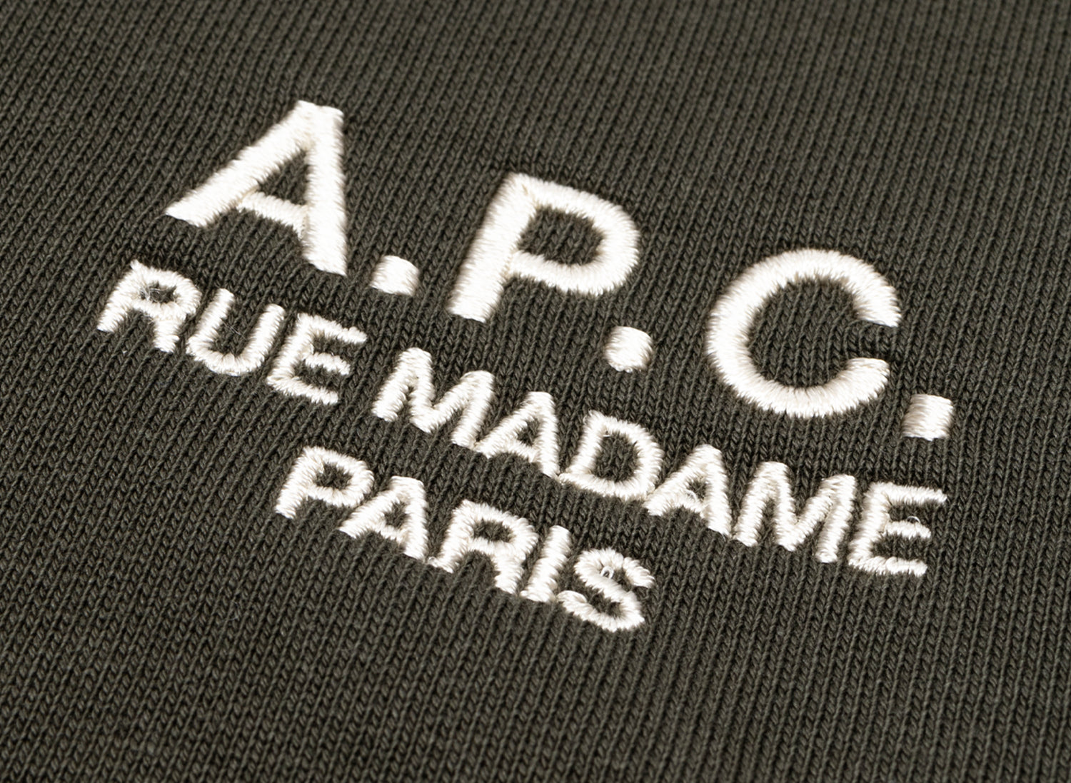 A.P.C. Rue Madame Hoodie in Olive - view 2