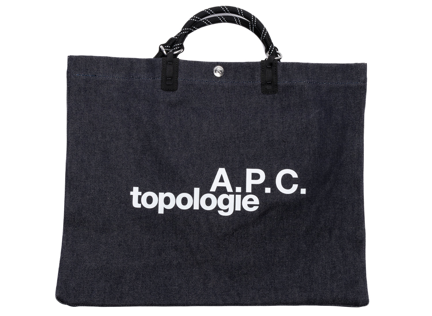 A.P.C. Shopping Topologie Bag in Indigo/Black – Oneness Boutique