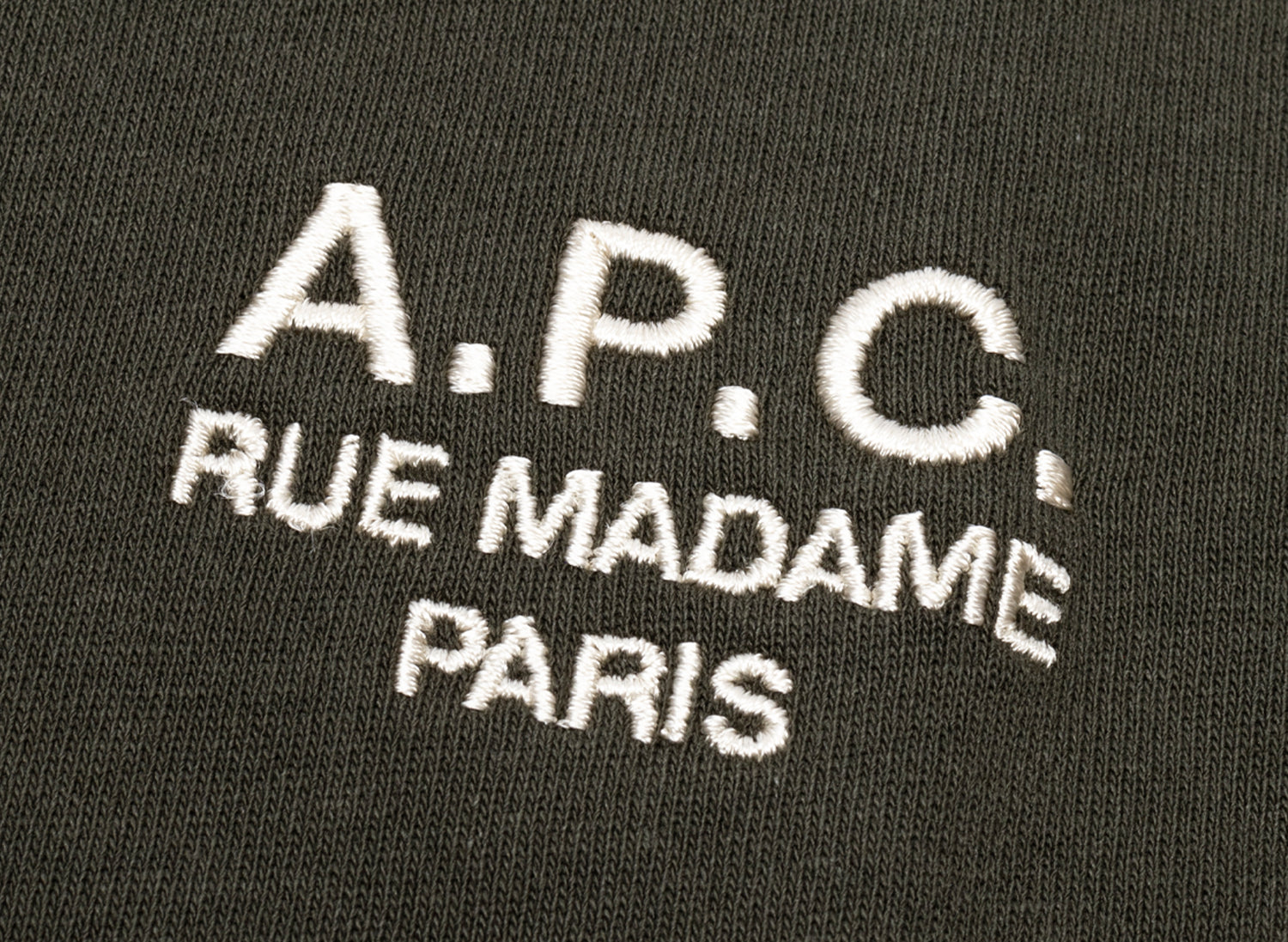 A.P.C. Standard Rue Madame Tee in Olive - view 2