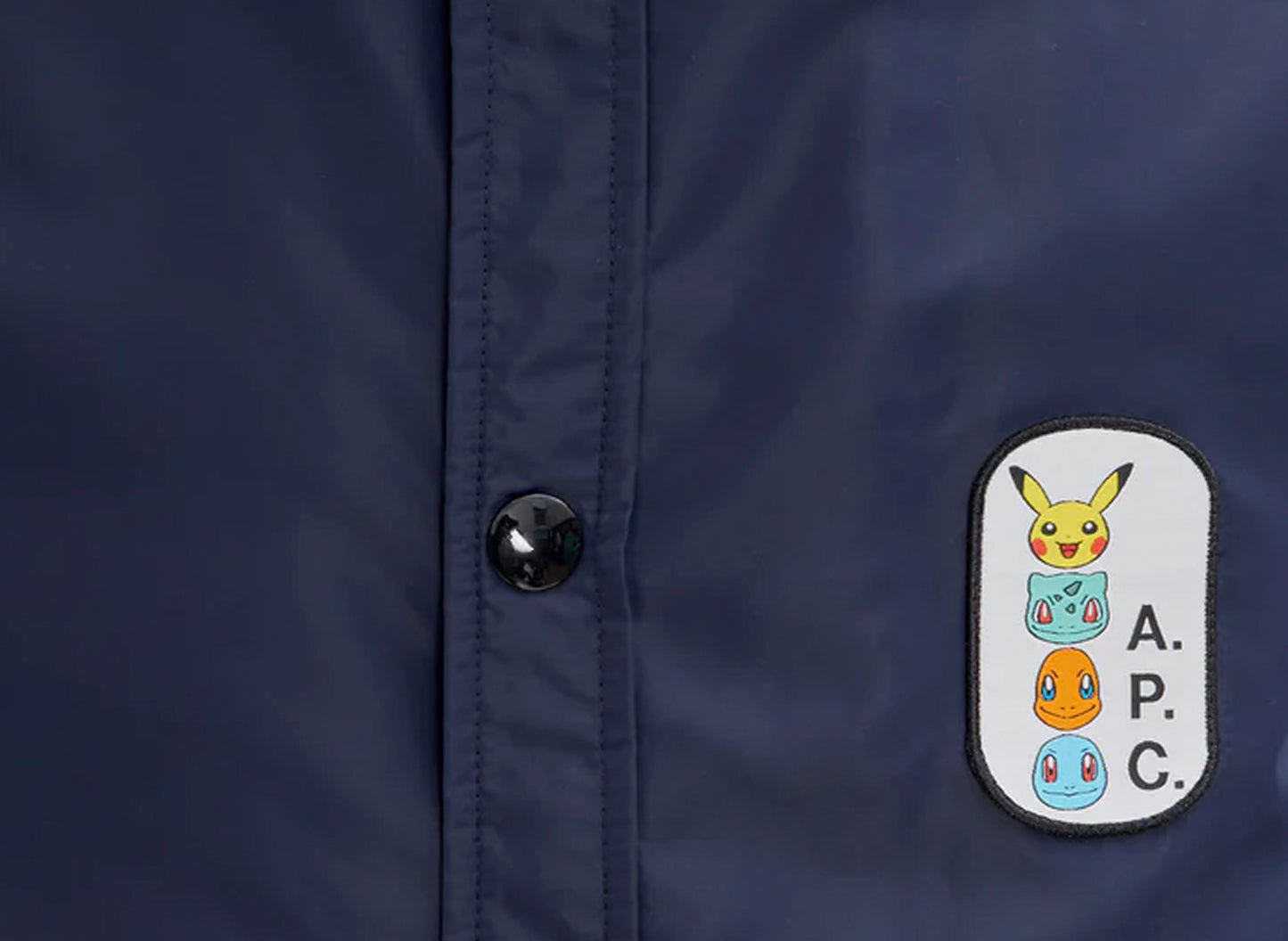 A.P.C. x Pokemon Coach Jacket in Navy Blue - view 2