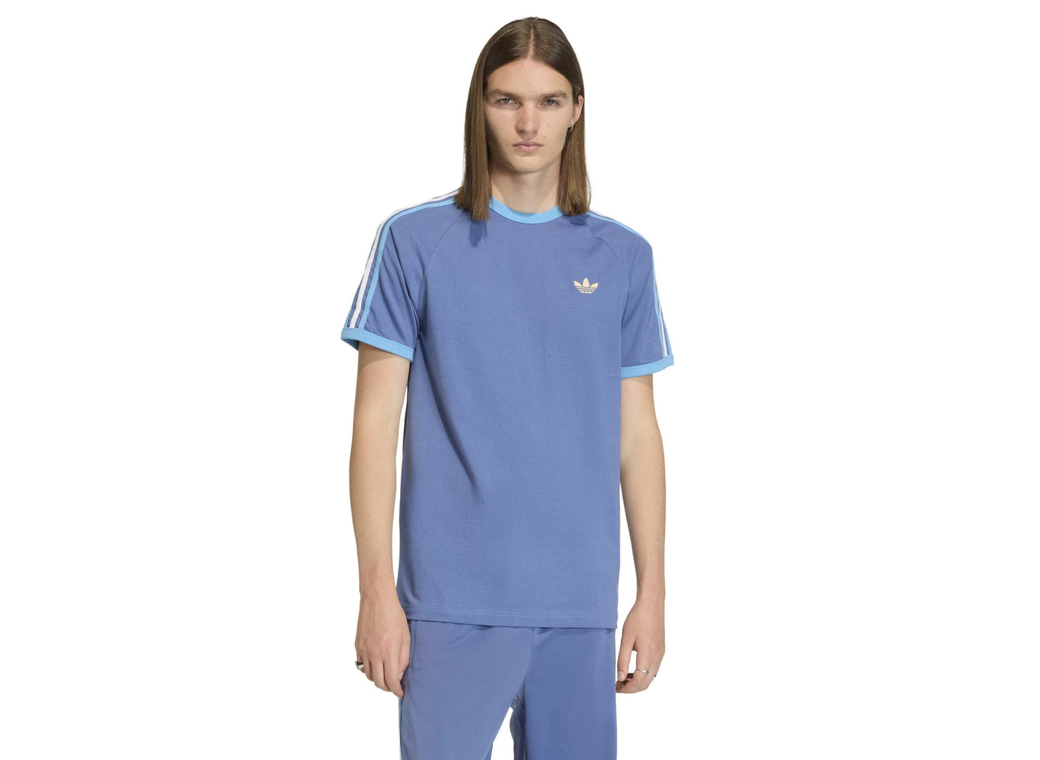 Adidas 3S Tee in 'Crew Blue' - view 2