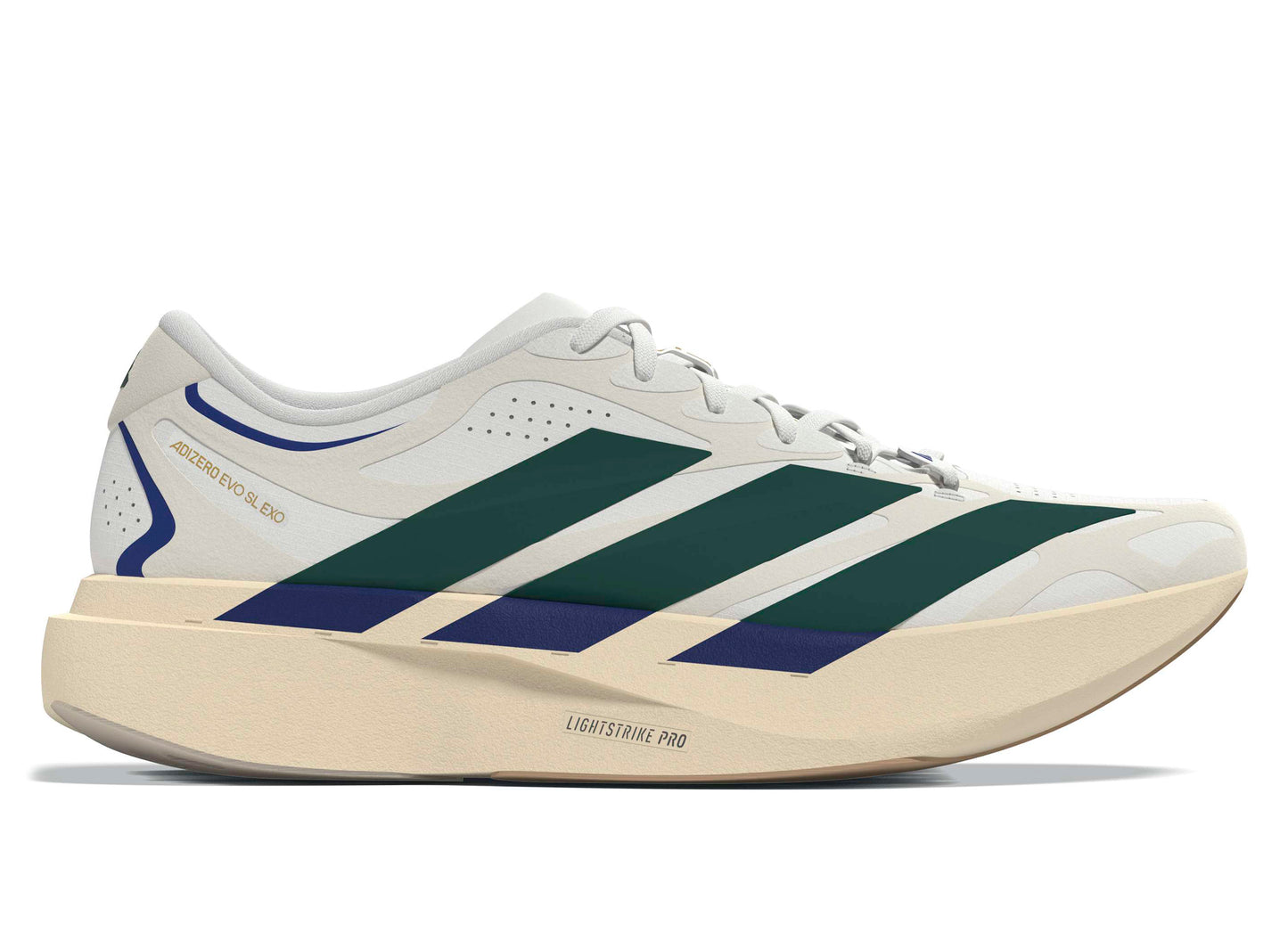 Adidas Adizero EVO SL EXO in Cloud White / Core Green