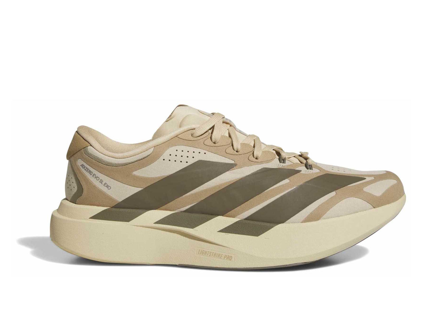 Adidas Adizero EVO SL EXO in Magic Beige / Carbon