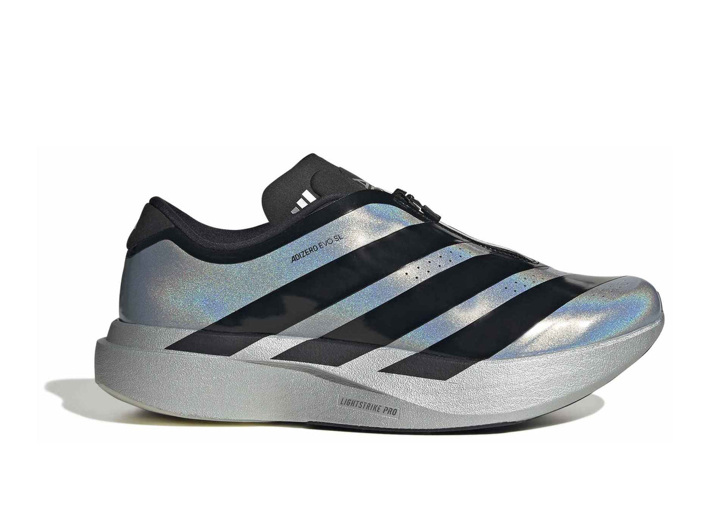 Adidas Adizero Evo SL Zip in Silver Metallic / Core Black