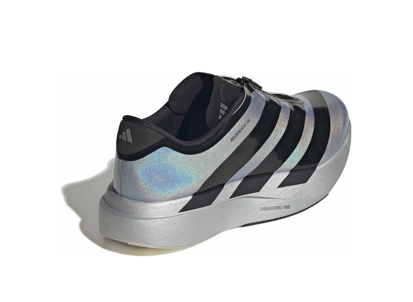 Adidas Adizero Evo SL Zip in Silver Metallic / Core Black