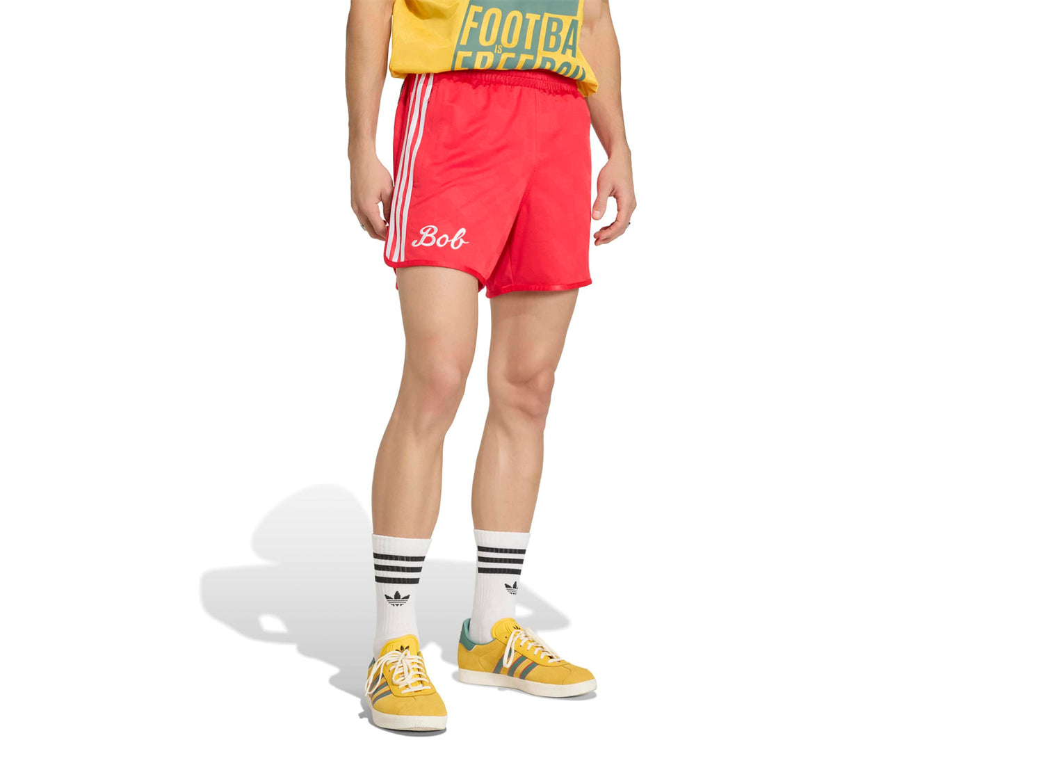 Adidas "Bob Marley" OG Short in Pure Ruby — view 2