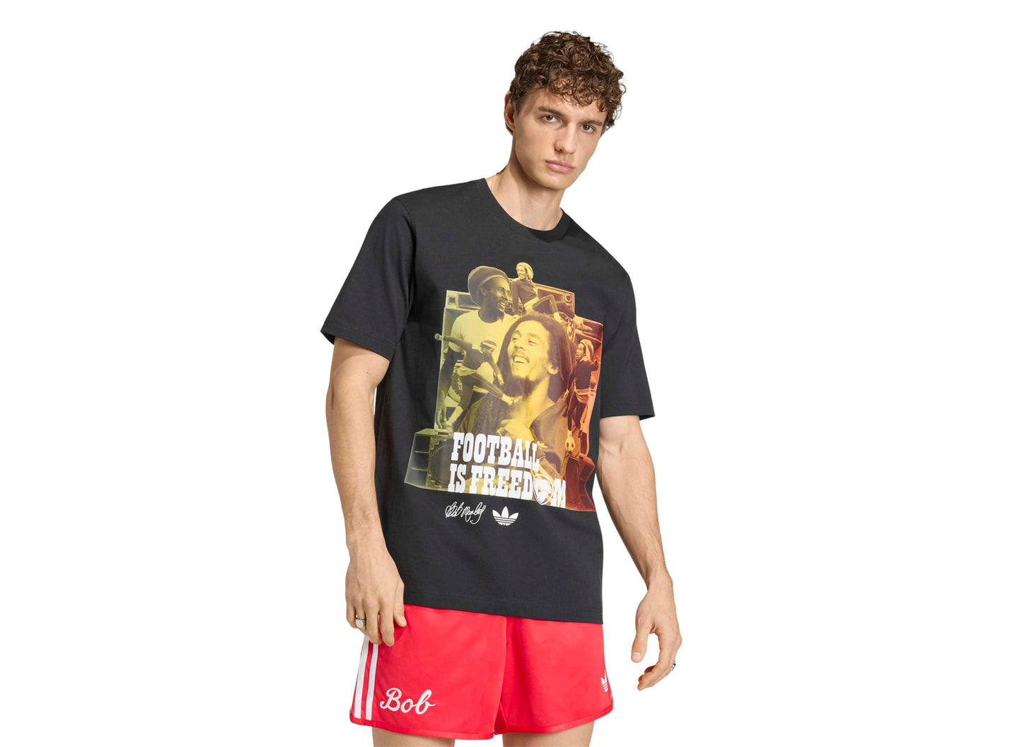 Adidas Bob Marley OG Tee in Black — view 2