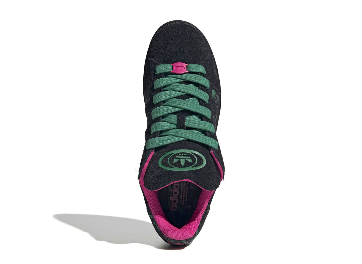 Adidas Campus 00s in Core Black / Semi Court Green — view 4