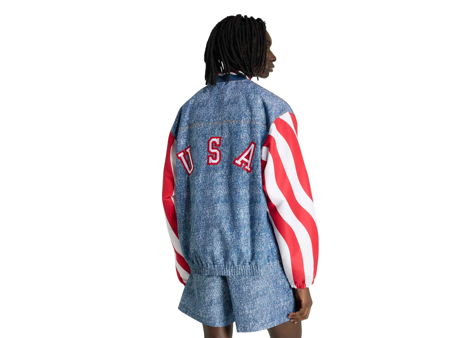 Adidas Denim Graphic Track Top — view 3