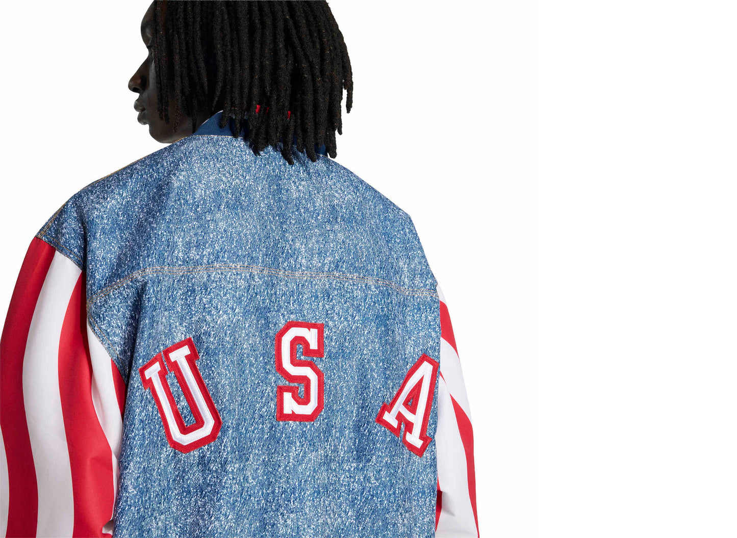 Adidas Denim Graphic Track Top — view 5