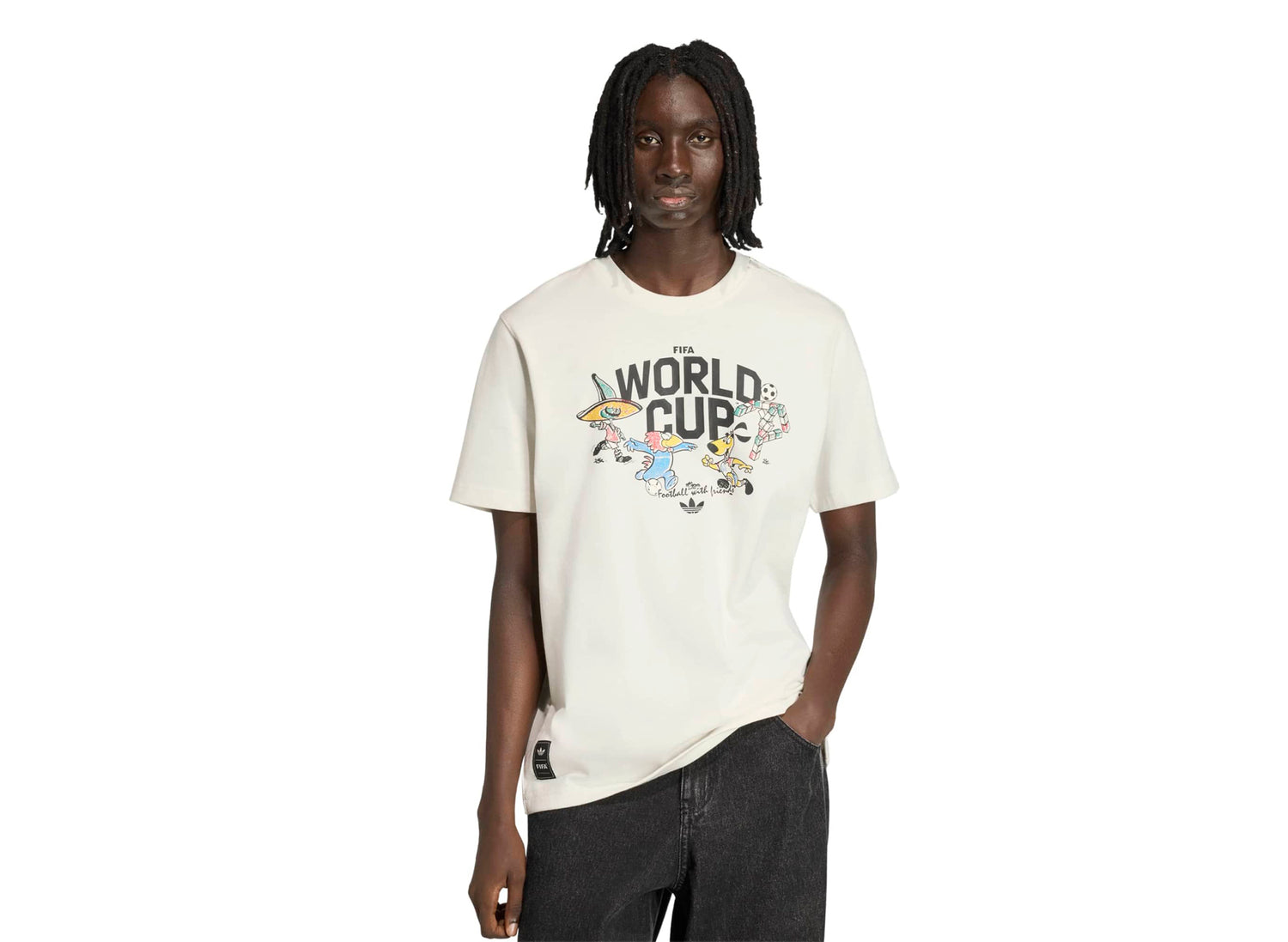 Adidas FIFA World Cup 26 Mascot Tee All in Cloud White — view 2