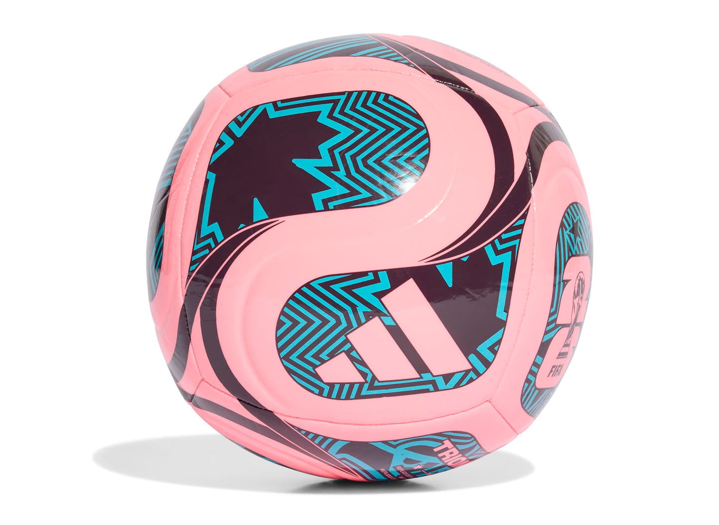 Adidas Fifa World Cup Trionda Club Ball in Beam Pink / Teal — view 2