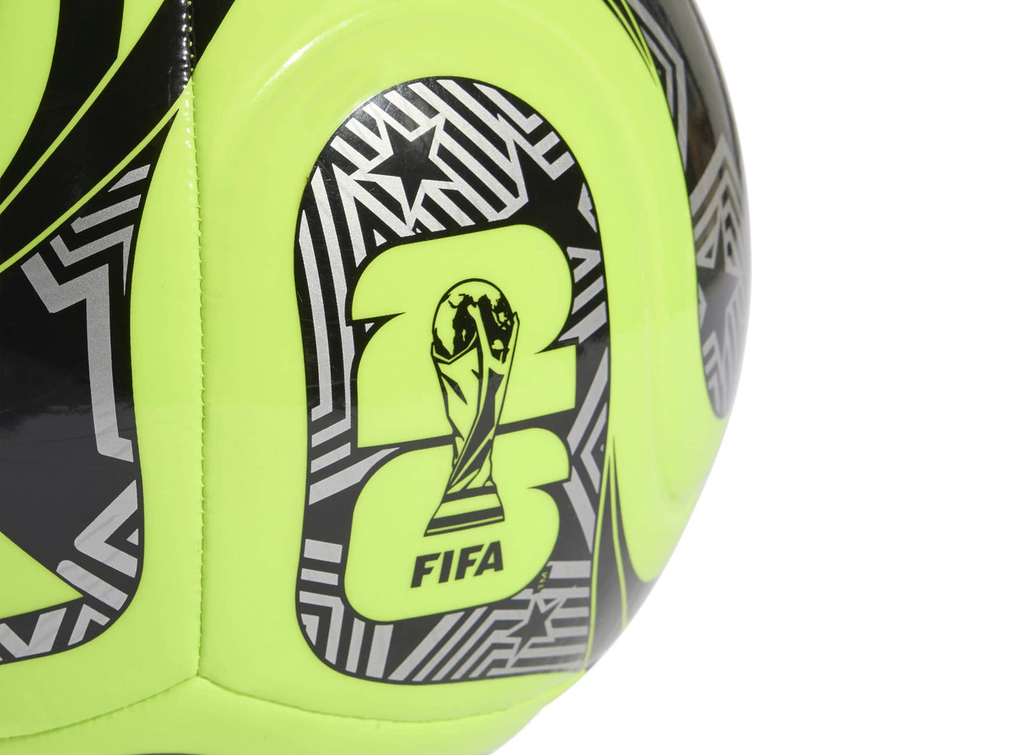 Adidas Fifa World Cup Trionda Club Ball in Lucid Lemon / Black — view 4