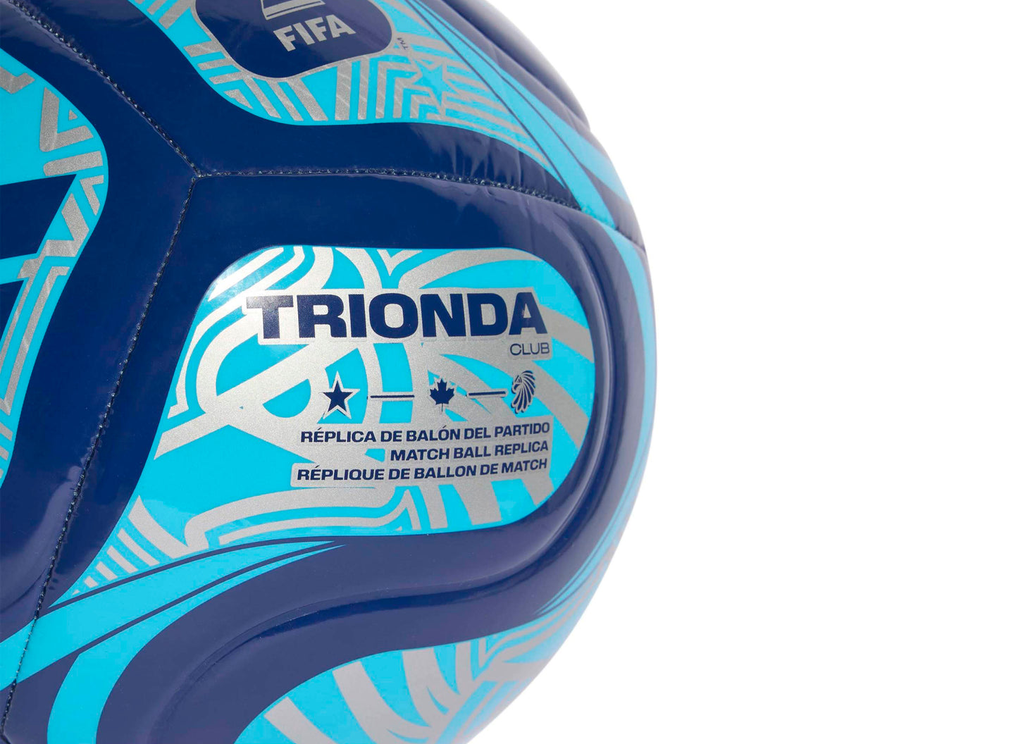 Adidas Fifa World Cup Trionda Club Ball in Night Indigo / Blue — view 3