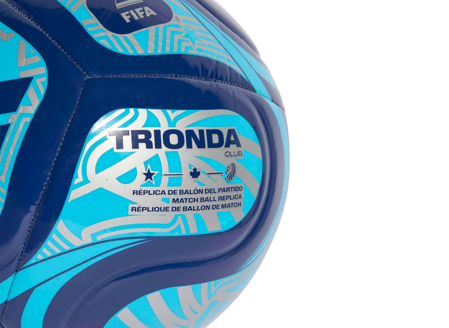 Adidas Fifa World Cup Trionda Club Ball in Night Indigo / Blue — view 3