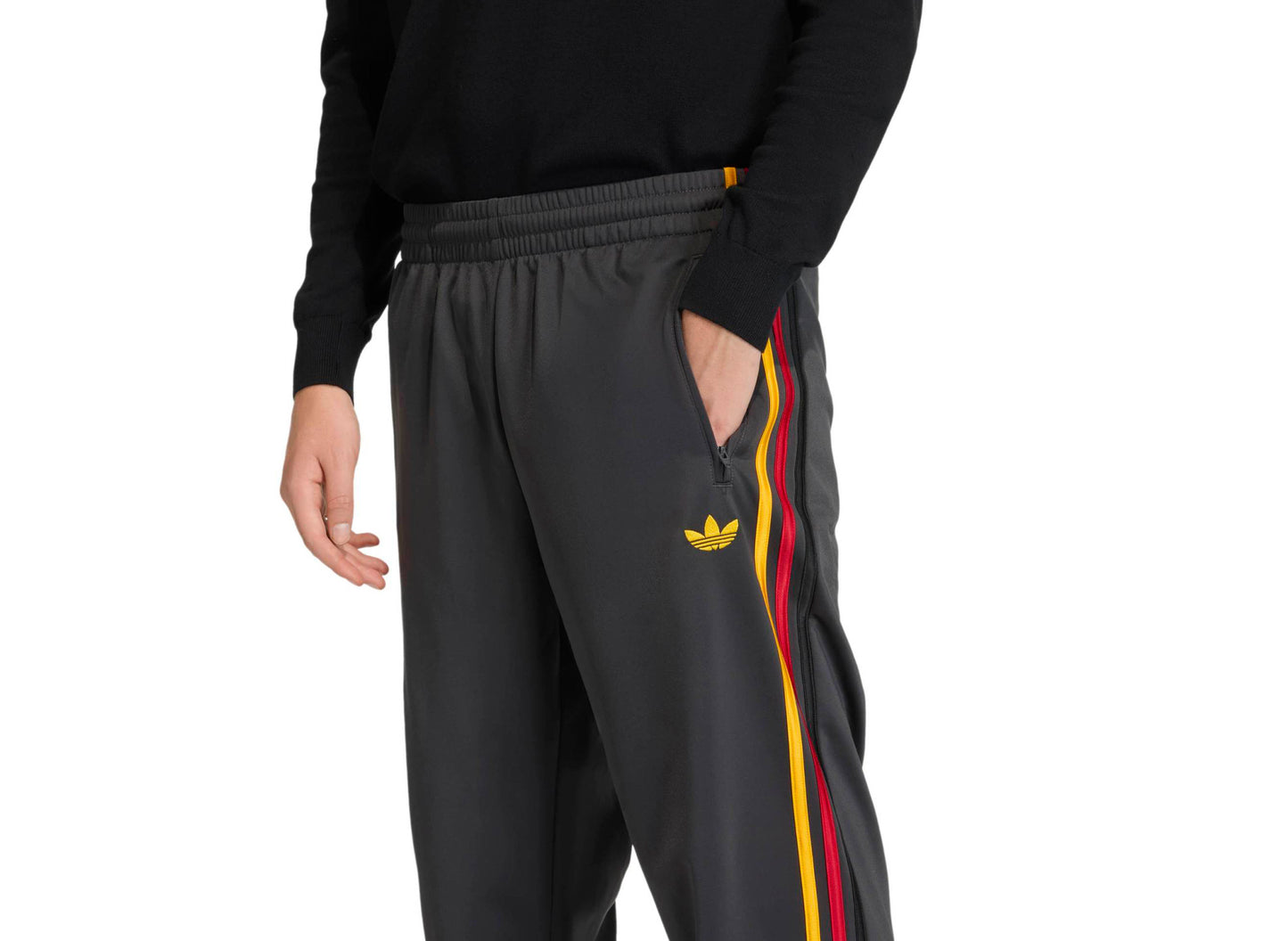 Adidas Firebird Track Pants in 'Utility Black' - view 3