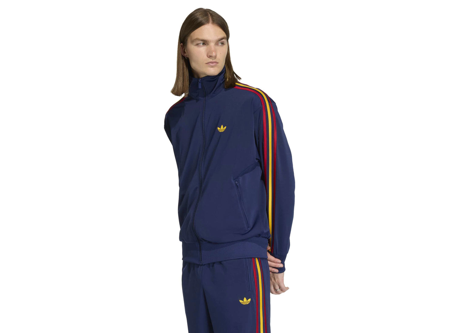 Adidas Firebird Track Top in 'Dark Blue' — view 2