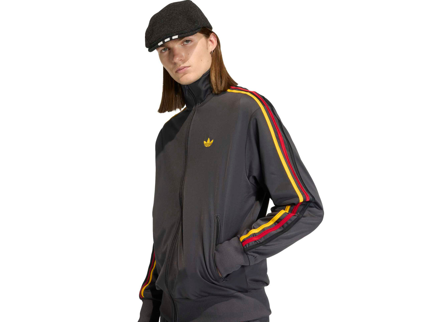 Adidas Firebird Track Top in 'Utility Black' - view 2