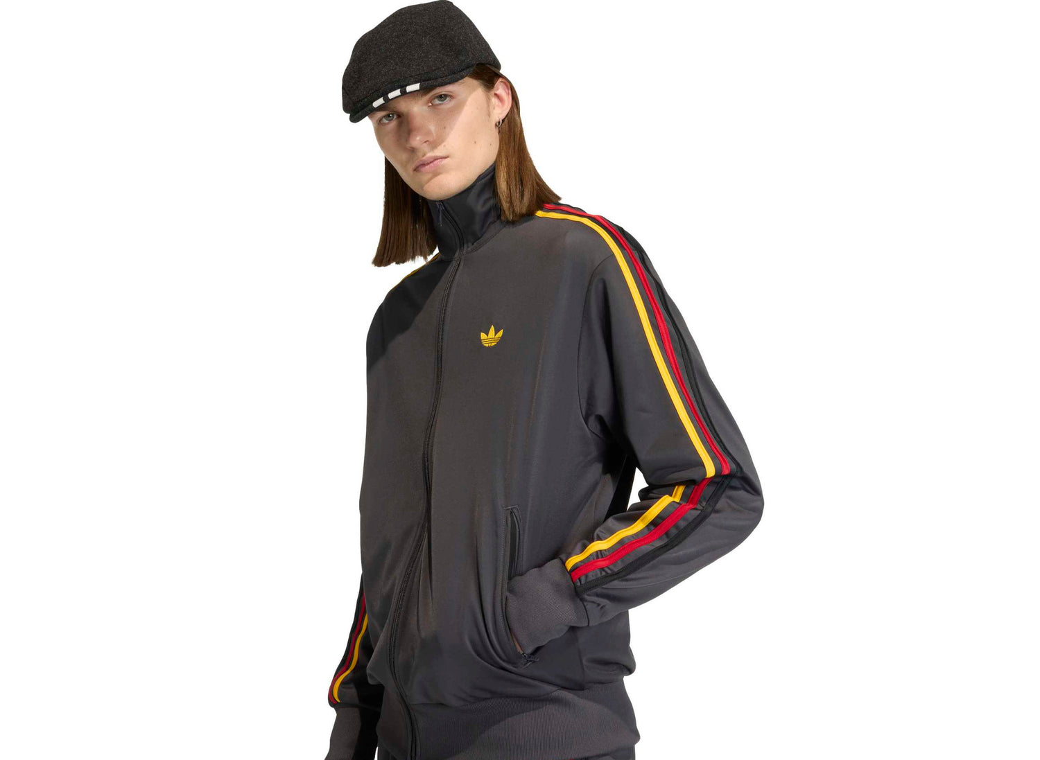 Adidas Firebird Track Top in 'Utility Black' - view 2