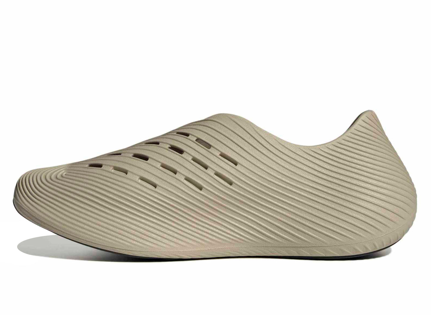 Adidas Purechill Slides in Khaki / Gold — view 3