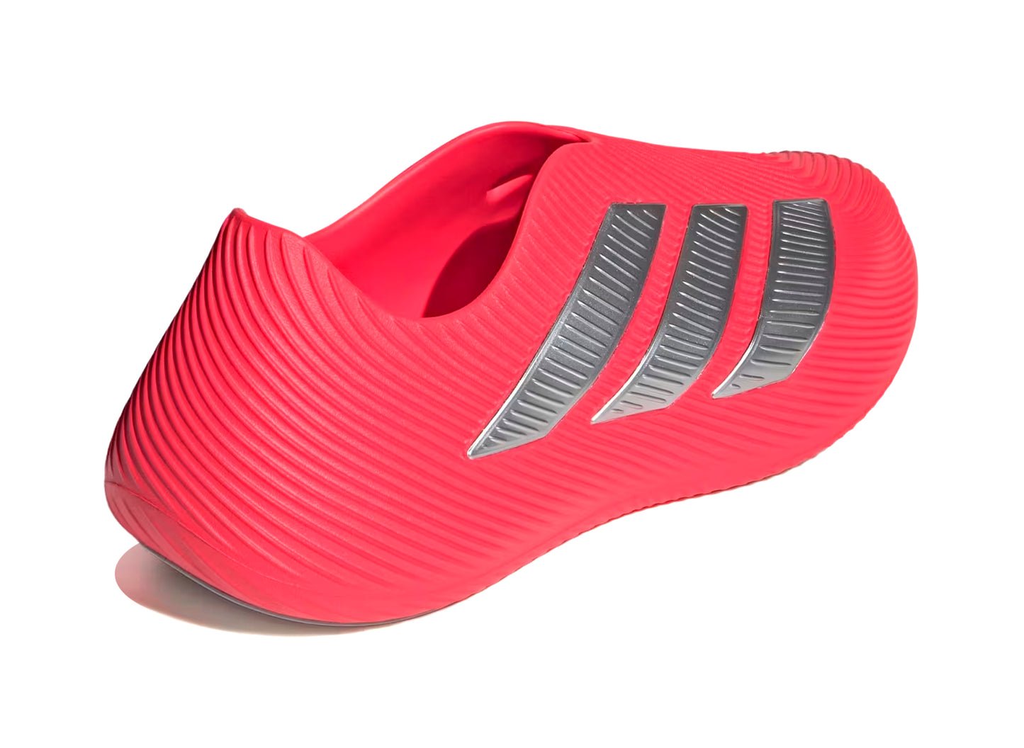 Adidas Purechill Slides in Lucid Red / Matte Silver — view 2