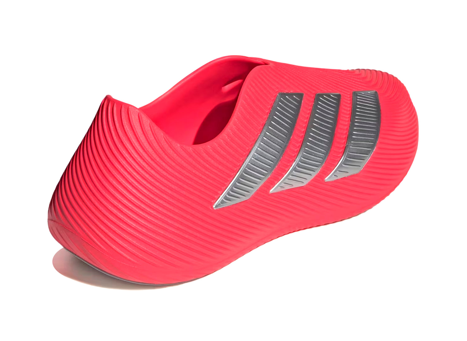 Adidas Purechill Slides in Lucid Red / Matte Silver — view 2