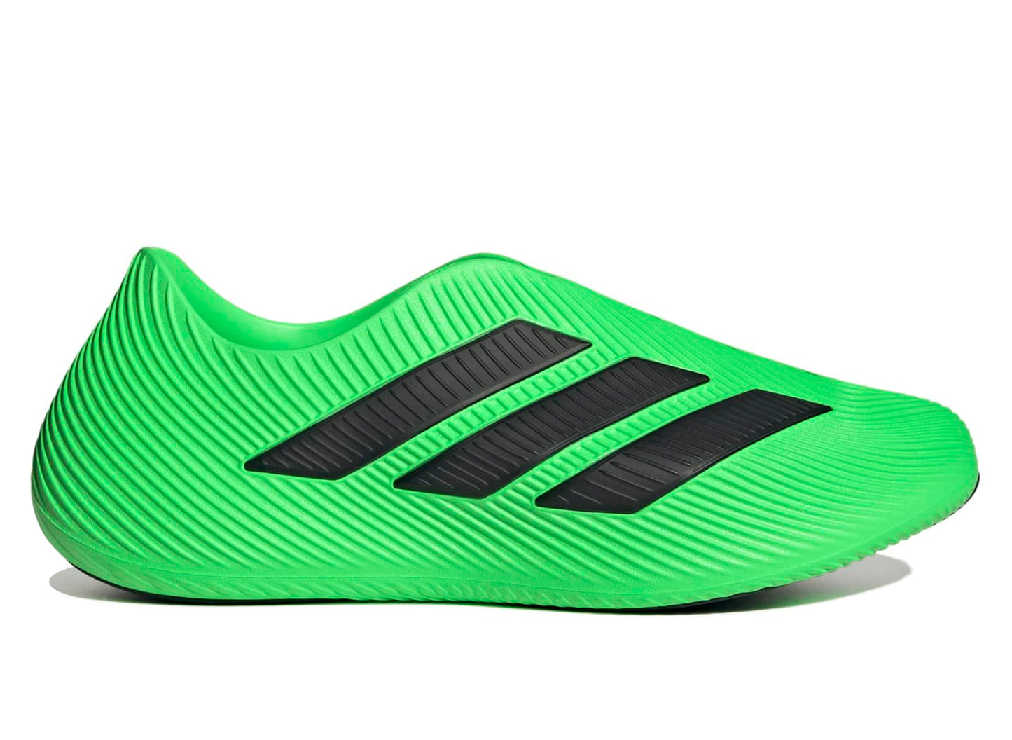 Adidas Purechill Slides in Screaming Green / Black - Damaged