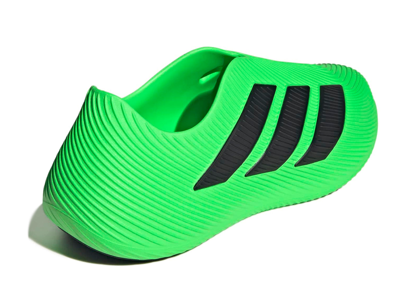 Adidas Purechill Slides in Screaming Green / Black - Damaged — view 2