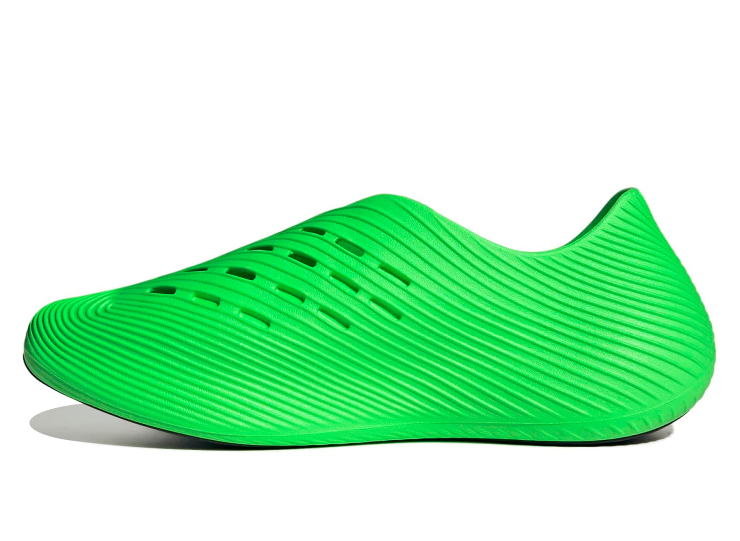 Adidas Purechill Slides in Screaming Green / Black - Damaged — view 3