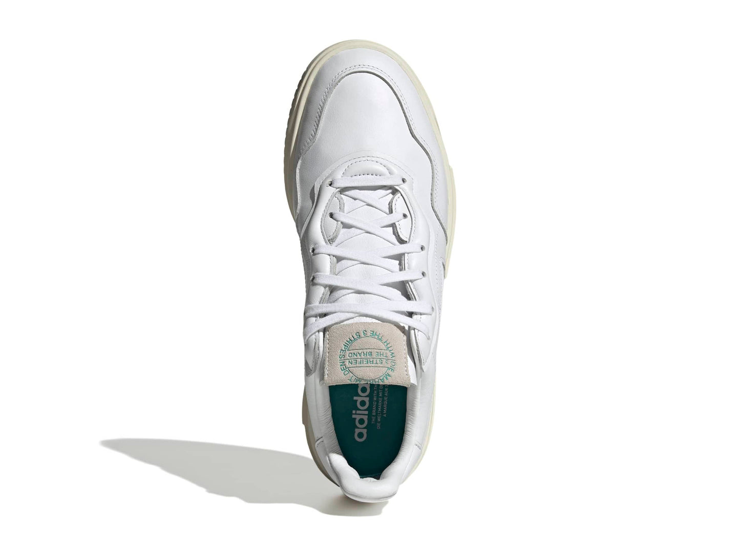 Adidas SC Premiere in Footwear White / Power Green — view 4